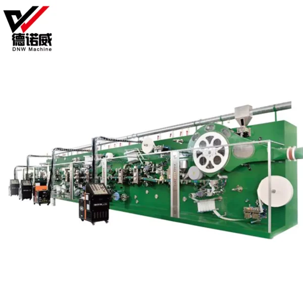 Longitudinal Wrapping Machine 縱向折疊系統:先進的衛生棉包機 - DNW Machines
